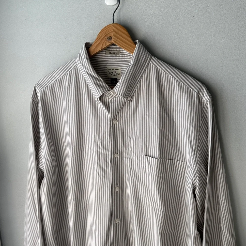 J.Crew‎ Stretch Secret Wash Button Down Shirt in Poplin